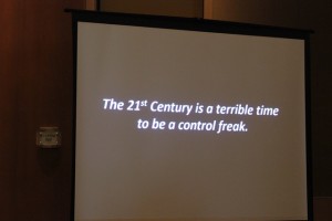 Terrible time to be a control freak